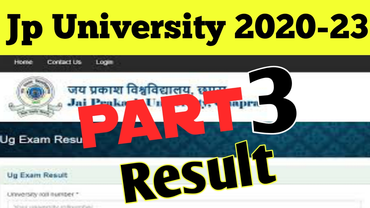 Jp University Part 3 Result 2020-23 Download